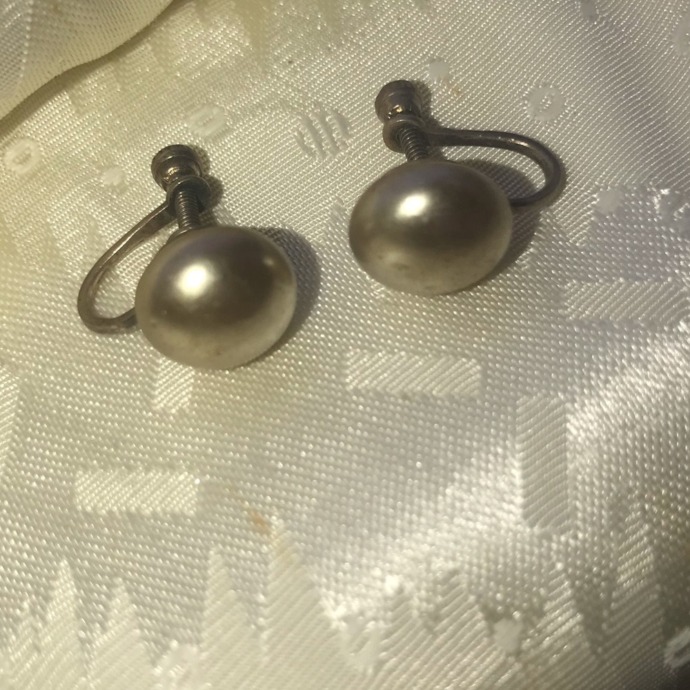 Antique clip on earrings